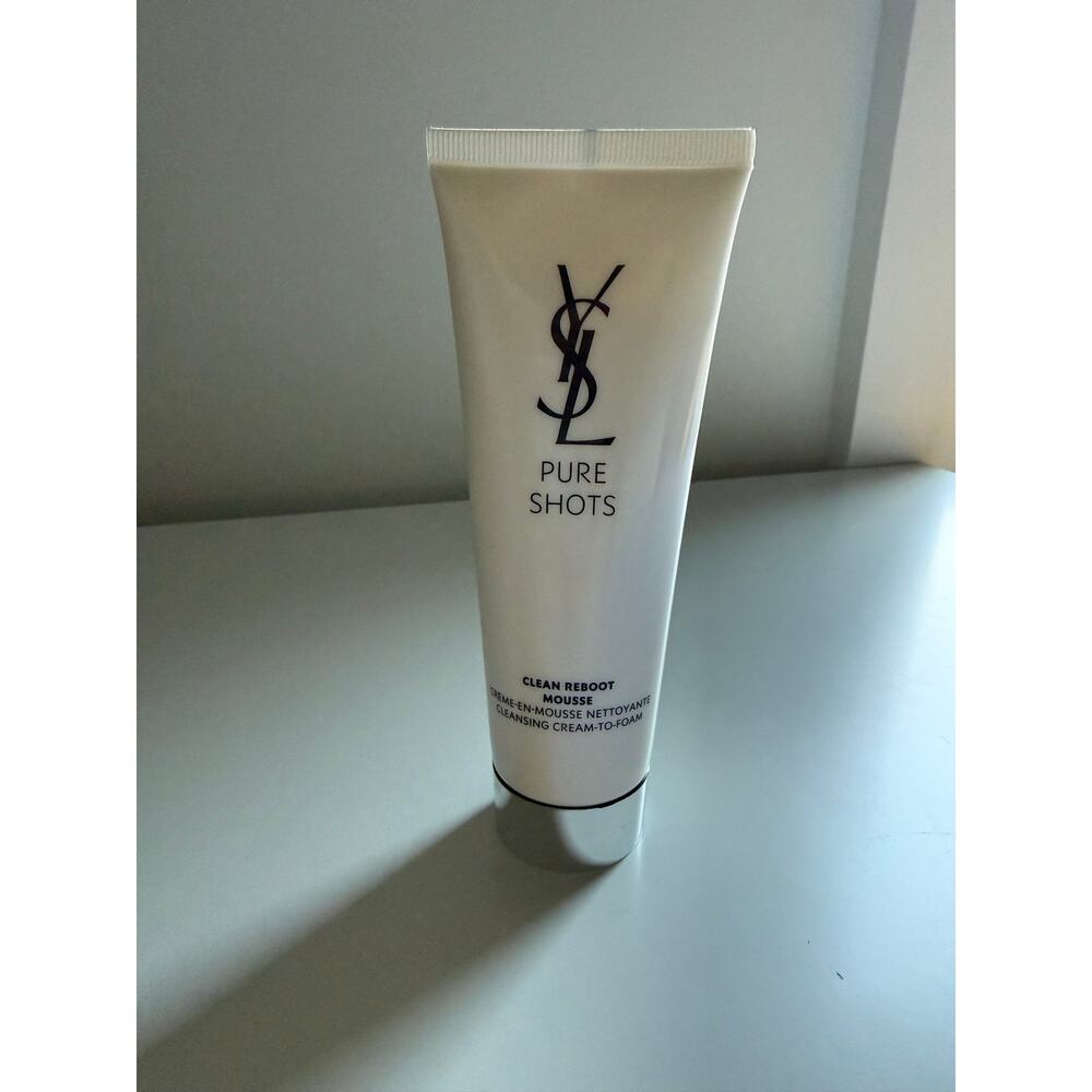 $42 New YSL Pure Shots Clean Reboot Mousse Cleanser 4.2oz - Picture 2 of 4
